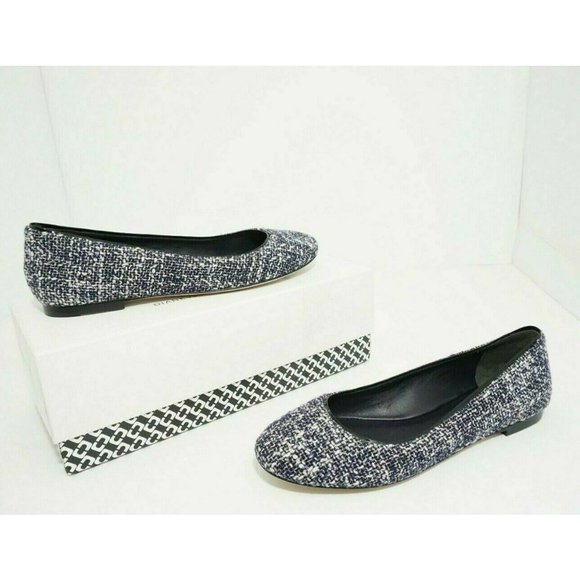 DVF Diane Von Furstenberg Cambridge Women's Slip On Flats Navy White US 7.5 M - Picture 2 of 11